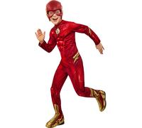Boys The Flash Costume DC Comic Superhero Crime-Fighter Kids Fancy Dress Party