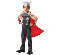 Boys Thor Marvel Avengers Cosplay Superhero Cape Helmet Fancy Dress Kids Costume
