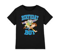 トイストーリー Boy's Toy Story Birthday Boy Woody and Buzz Unisex Kids T Shirt T-Shirt (Pack of 1)