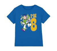 トイストーリー Boy's Toy Story Birthday Buzz I'm 8 Unisex Kids T Shirt T-Shirt