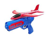 Boys Toys Age 4 5 6 7 8 9 Year Old Boy Gifts, Airplane Launcher Toy with 3 Pack Foam Glider Planes, Outdoor Garden Toys Birthday Present Gift for Kids Age 3 4 5 6 7 8 9 Year Old Boys Blue