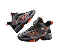 Boys Trainers 36 Outdoor Winter Warm Lined Non Lightweight Winter, black, 3 UK