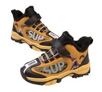 Boys Trainers 36 Outdoor Winter Warm Lined Non Lightweight Winter, brown, 3 UK