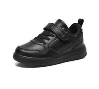 Boys Trainers Kids Black School Sneakers Hook Loop Running Walking Shoes Lightweight Indoor Outdoor Casual Footwear for Holiday Trips Garden Days Black UK Size 5.5