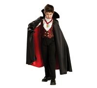 Boys Transylvanian Vampire Costume Halloween Bloodsucker Fancy Dress Outfit