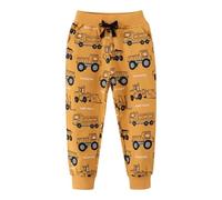Boys Trousers Digger Dinosaur Reindeer Santa Claus Cotton Sweatpants Jogging Drawstring Tracksuit Pants Kids Girls Christmas Xmas Sport White Yellow Blue Wine Navy Purple Jogger Bottoms Age 1-7 Years