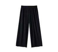 Boys Trousers Girls High Elastic Waisted Palazzo Pants Comfy Wide Leg Baggy Joggers Lightweight Cotton Blend Clothes Summer Playtime Comfort Outdoor Adventures 2-11 Years Black 9 Years