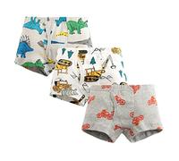 Boys Underwear, Puppy Truck Shark Truck Underpants Toddler Boys Boxer Shorts Briefs 25 Pack Red