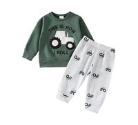 Boys Unisex Tracksuit Fashion Sweatshirt and Pants Hoodies Top Clothes Set Designer's Contrast Panelled Comfy Loungewear Activewear Gaming Gifts for Outfit Children Age 2-13 Years Green