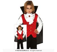 Boys Vampire Costume Classic Dracula Halloween Fancy Dress Outfit Kids Aged 3-12