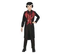 Boys Vampire Costume Gothic Halloween Kids Count Dracula Fancy Dress Outfit New