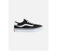 Boy's Vans Kids Brooklyn Ls Suede/Canvas Trainers - Black/Multi