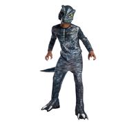Boys Velociraptor 'Blue' Jurassic World Dinosaur Mask Fancy Dress Kids Costume