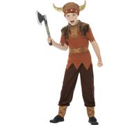 Boys Viking Costume Warrior Saxon Book Day Historical Medieval Girls Fancy Dress