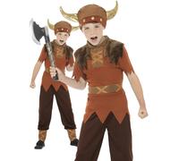 Boys Viking Costume Warrior Saxon Book Day Medieval Kids Fancy Dress 4-12 Years