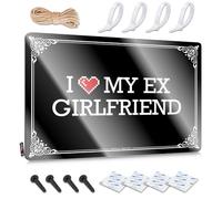 Boys Vintage Wall Decor Rustic Essentials | I Love My Ex Girlfriend Boho Metal Wall Decor For Bars Home(30X40CM)