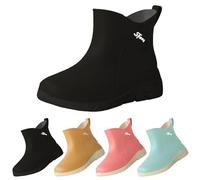 Boys Walking Boots Boots Wellies Size Shoes rain Ankle Waterproof Garden Short Boot Boys Wide Black Gardening Walking Festival Fishing Welly Hunter Water muck fit White Brown Riding Work Adult