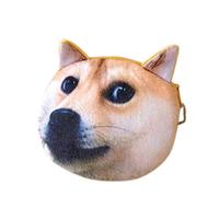 Boys Wallet Fashionable And Cute Cartoon Animal Gifts Purse BagCard Bag Key Bag 3D Dog Printing Wallet Coffin Wallet Real Leather (K, One Size)