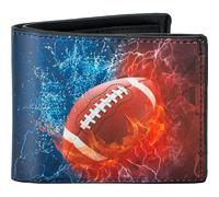 Boys Wallet for Kids, Football-Water and Fire, Lightweight