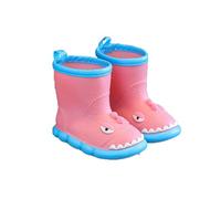 Boys Wellington Wellies Kids Shoes Welly Rain Boots Booties Galoshes | Pull On Style, Dinosaur Print Upper, Round Toe Shape, Tall Slim Shaft, Glossy Wipe Clean Upper, Smooth Outer Shell