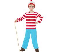 Childs Boys Where's Wally Fancy Dress Costume, Hat & Glasses by Smiffys