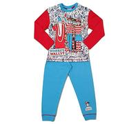 Boys Where's Wally Pyjamas Blue 4-10 Years Character PJs Kids Nightwear (9-10 Years)