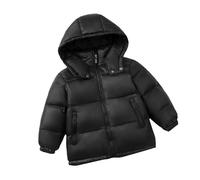 Boys Winter Coat Lightweight Insulated Puffer Jacket Wind & Water Proof Quilted Contrast Hooded Bubble Jacket for Kids Waterproof Outerwear