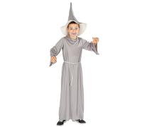 Boys Wizard Costume Kids Halloween Magician Fancy Dress Outfit Robe Children
