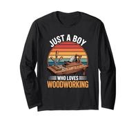 Boys Woodworking Long Sleeve T-Shirt