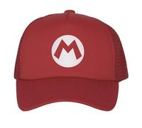Boys Youth Size Mario Hat Trucker Cosplay Costume Plummer Bros Cap, Red M