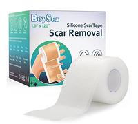 Boysea Silicone Scar Sheets (1.6" x 120") Clear Silicone Scar Tape - Scars Removal Treatment - Reusable Scar Strips for Keloid, C-Section, Burn, Surgical Scars