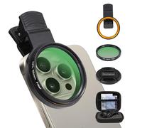 Boysinglens 52MM CPL Filter for Phone, Clip-on Circular Polarizer Lens Filter, Multi-Coated, Compatible with iPhone 15 14 13, Samsung Google Pixel and Other Smart Phones