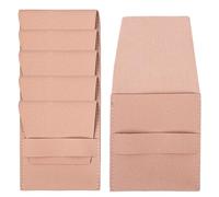 BOYSSPAA 6 Pcs Jewelry Bags Fine Fabric with A Strap Design 8 x 8 cm Luxurious Small Gift Bags Exquisite Packaging Bags for Bracelets and Necklaces (Peach)