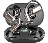 Boytond Ultra Open Ear Earbuds - Bone Conduction Headphones Wireless Bluetooth, Waterproof Deep Bass Earphones for Fitness and Running, Secure Fit for Small Ears, Sweat-Resistant Earbuds Voice,Black