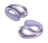 Boytond Ultra Open Ear Earbuds - Ergonomic Clip-On Earbuds, Bone Conduction Over-The-Ear Headphones with Waterproof Design and Secure Fit for Small Ears, Crystal Purple