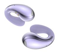 Boytond Ultra Open Ear Earbuds - Ergonomic Clip-On Earbuds, Small Bone Conduction Over-The-Ear Headphones with Waterproof Design, Perfect Running Headphones for Sports and Fitness, Purple