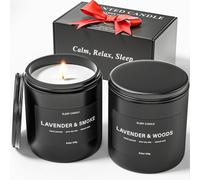 BOYUJK Candles Gifts for Men, Lavender Scented Candles Gift Set for Anxiety, Lavender Promotes Sleep, Chamomile Relieves Stress, Relaxation Gifts for Men and Women (2 Pack, 480g)