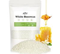 BOYUJK White Beeswax Pellets, Organic Beeswax for Candle Making, Beeswax Pellets for Body, Skin Care DIY, Lip Balm and Soap Making Supplies (500g, White)