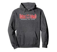 Boyz n the Hood 2 Color Distressed Logo Increase the Peace Pullover Hoodie, Adult Unisex, Dark Heather Grey, Large