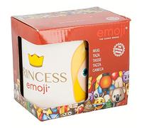 Boyz Toys Emoji-Princess Ceramic 350ml Mug in Gift Box, White, 10 x 11 x 8 cm