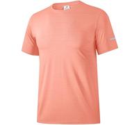 Boyzn Dry Fit T Shirts for Men, Quick Dry Short Sleeve Crew Neck T-Shirt, Moisture Wicking Workout Shirts for Men, Athletic Short Sleeve Training Gym Running Sports Tee Tops Orange-S