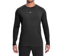 Boyzn Men's Long Sleeve Activewear Shirt, Quick Dry & Breathable Performance Top, UPF 50+ Sun Protection, Soft Stretch Fabric for Running, Hiking, Cycling Black-2XL