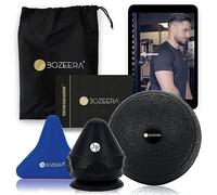 BOZEERA Trigger Point Massager Set | 2X Deep Tissue Knot Massager & 1x Trigger Point Ball | Foot, Neck Relief, Myofascial Release | Handheld with Suction Cup | Includes Video, Booklet & Bag