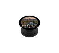 Bozeman Montana Bridger Mountains Travel Design PopSockets Adhesive PopGrip