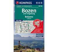 KOMPASS Map Bozen u. U. 25T WK 154 – Hiking & Cycling, Offline in KOMPASS App