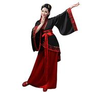 BOZEVON Women's Clothes Tang Suit - Ancient Chinese Style Traditional Costume Hanfu Dresses - For Stage Show Performances Cosplay, Style-1/2XL