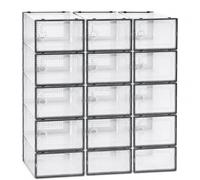 BozexPro Shoe Storage Boxes 12 Pack, Stackable Clear Plastic Shoe Organiser with Lids, Shoe Containers for Men & Women, Space Saving Storage for Wardrobe & Hallway