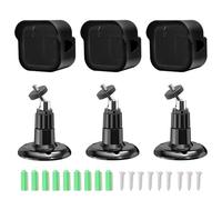 BOZHOUGG Blink Outdoor 4 Camera Mount Bracket 3Pack- Secure 360° Adjustable Fixing for Gen3/4, IP66 Weatherproof Wall Install with Tool Kit, UK Brick/Siding