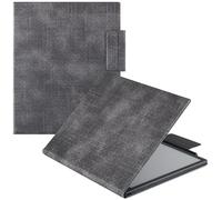 BOZHUORUI Case for 10.3" Boox Tab Ultra C Pro ePaper Tablet | with Sleep/Wake | Magnetic Adsorption | Pen Clasp Design | Thin & Light | PU Leather Smart Cover (Denim Gray)