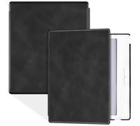 BOZHUORUI Case for 7" Onyx Boox Go 7 Color (Gen I/II,2024/2025 Released) | with Auto Sleep/Wake | Slim Lightweight | Hard Back Shell | PU Leather Sleep Cover fit Boox Go 7 B/W (Rock Black)